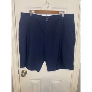 Adidas‎ Golf Performance Flat Front Shorts Mens Size 40 Navy Blue RN88387